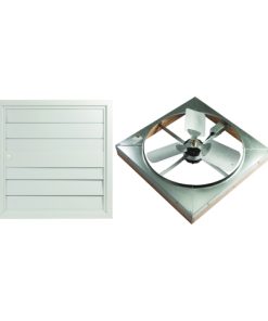 Master Flow WHFS24M Whole House Fan, 4500 cfm Air, Aluminum