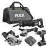 24V Circular Saw, Reciprocating Saw, Angle Grinder And Drill Driver Kit