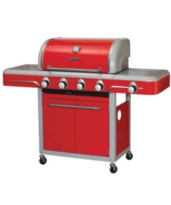 BULL 79000 Gas Grill, 12000 Btu BTU, 4 -Burner, Stainless Steel Body, Candy Apple Red