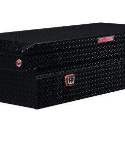 Weather Guard Saddle Truck Tool Box Aluminum Full Extra Wide Gloss Black
