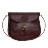 3 Liter Capacity Brown Medium Classic Pebbled Leather Purse