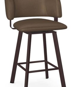 Amisco Easton Oxidado/Roasted Swivel Counter Stool