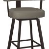 Amisco Grissom Stratus/Cobrizo Swivel Counter Stool