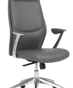Euro Style Crosby Gray High Back Office Chair