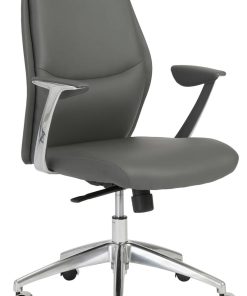 Euro Style Crosby Gray Low Back Office Chair