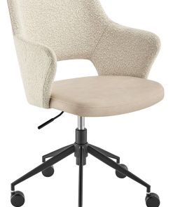 Euro Style Darcie Ivory Office Chair