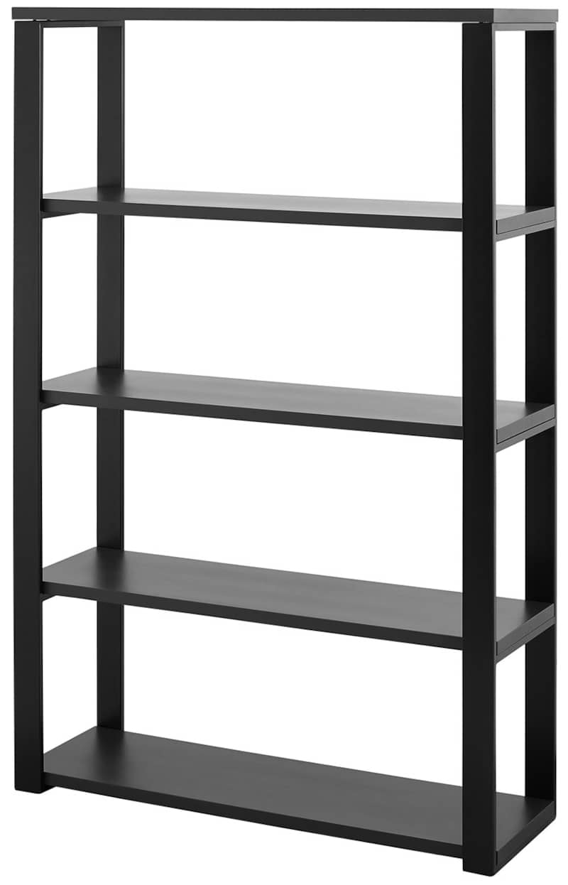 Euro-Style-Dillon-40-Shelving-Unit-In-Matte-Anthracite-Matte-Black-Frame-90471ANT-KIT-Left-Angled.jpg