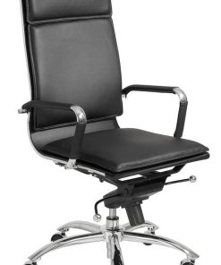 Euro Style Gunar Black Pro High Back Office Chair