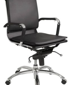 Euro Style Gunar Black Pro Low Back Office Chair