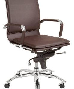 Euro Style Gunar Brown Pro Low Back Office Chair