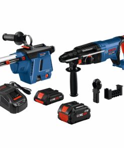 18V EC Brushless SDS-plus? Bulldog? 1 In. Rotary Hammer Kit with Mobile Dust Extractor and (2) CORE18V Batteries
