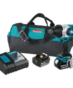 18V LXT Lithium-Ion Brushless Cordless High Torque 3/4 in. Sq. Drive Impact Wrench Kit w/ Friction Ring Anvil (5.0Ah)