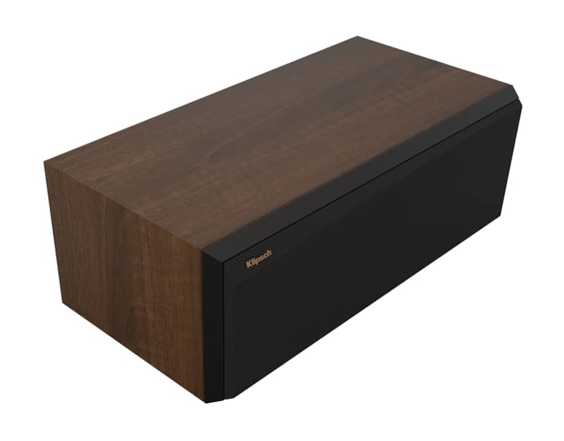 Klipsch-RP-Walnut-Center-Channel-Speaker-RP500CIIWAL-top-angled-grille-on.jpg