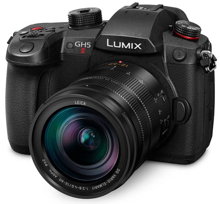 Panasonic-Lumix-GH5M2-Mirrorless-Camera-With-Lens-DC-GH5M2LK-Front-Angled.jpg