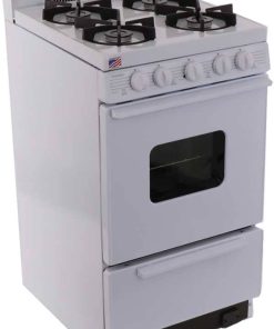 Premier ADA 20" White Cordless Gas Range