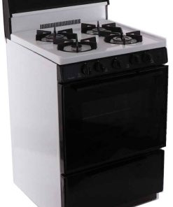 Premier 24" White And Black Gas Range