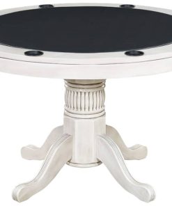 RAM Game Room 48" Antique White 2 In 1 Game Table