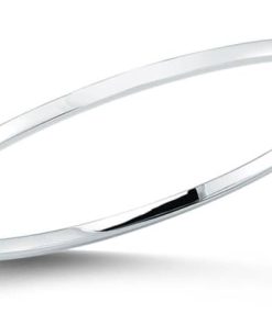 Roberto Coin 18K White Gold Oval Bangle