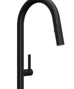 Rohl Tenerife Matte Black C-Spout Pull-Down Faucet
