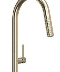 Rohl Tenerife Satin Nickel C-Spout Pull-Down Faucet