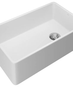 Rohl 36" White Allia Fireclay Single Bowl Kitchen Sink
