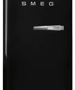 Smeg 50s Retro Style Black Left-Hinge Mini Refrigerator