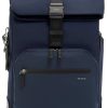 TUMI Harrison Navy Osborn Roll Top Backpack