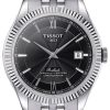 Tissot Ballade Powermatic 80 Silicium Black Dial Stainless Steel Bracelet Watch, 41mm