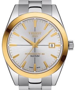 Tissot Gentleman Automatic Powermatic 80 Silicum Two-Tone Watch, 40mm