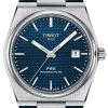 Tissot PRX Powermatic 80 Blue Dial Alligator Leather Strap Watch, 39.5mm
