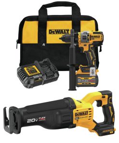 20V MAX* 1/2 in. Brushless Cordless Hammer Drill/Driver and 20V MAX* Brushless Reciprocating Saw with FLEXVOLT ADVANTAGE? Kit