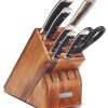Wusthof Classic Ikon 8-Piece Acacia Knife Block Set