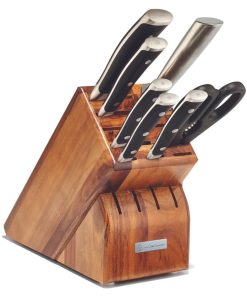 Wusthof Classic Ikon 8-Piece Acacia Knife Block Set