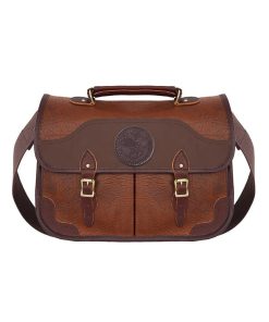 15 Liter Capacity Brown Trim Bison Leather Executive Briefcase