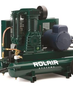 5 HP (230V), 18.8 CFM@90PSI, 9 Gall Twin Tank Constant-Run Compressor