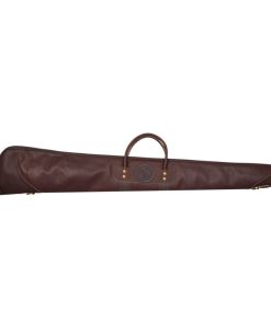 46 In. L Brown Pebbled Leather Shotgun Case Without Scope