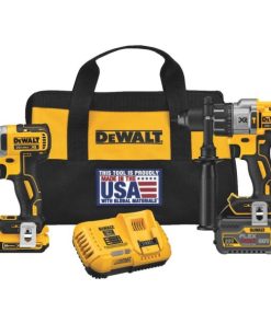 DEWALT FLEXVOLT 2-Tool 20V MAX Lithium-Ion Brushless Hammer Drill/Impact Driver Cordless Combo Kit