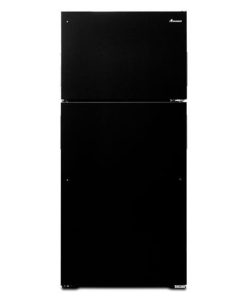 14.3 cu ft Top Freezer Black Refrigerator