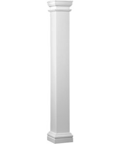 Crown Column Duralite 8 In. x 10 Ft. Smooth White Fiberglass Column