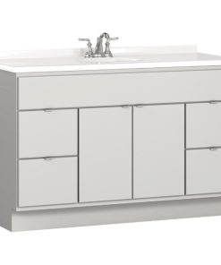 Bertch Riverside 48 In. W x 34-1/2 In. H x 21 In. D Lighthouse Vanity Base, 2 Door/4 Drawer