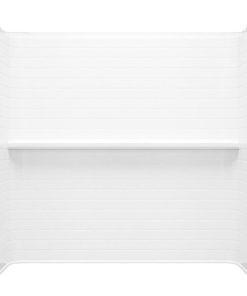 Sterling Traverse 4-Piece 60 In. x 32 In. Tub Wall Kit in White (Subway Tile Pattern)
