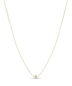 Roberto Coin 18KT  Gold Single Station Diamond Necklace