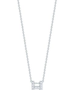 Roberto Coin 18K Love Letter 'H' Pendant With Diamonds