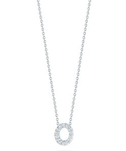 Roberto Coin 18K Love Letter 'O' Pendant With Diamonds