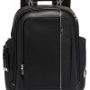 TUMI Arrive Black Leather Larson Backpack