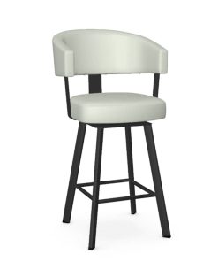 Amisco Grissom Grigio/Black Coral Swivel Counter Stool