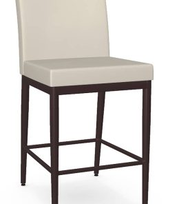 Amisco Monroe Oyster/Oxidado Fixed Counter Stool