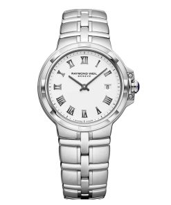 Raymond Weil Parsifal Quartz White Dial Stainless Steel Bracelet Watch, 30mm