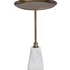 Arteriors Celeste Vintage Brass Accent Table