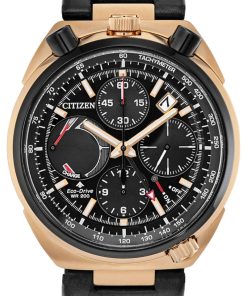 Citizen Eco-Drive Promaster Tsuno Chronograph Racer Rose Gold-Tone Mens Watch